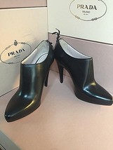 New Miu Miu by PRADA Black Fashion Women&#39;s Ankle Boots EU Shoes Size 39.5 - £346.10 GBP