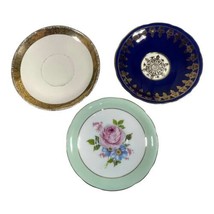 Lot of 3 Replacement Saucer ONLY Paragon Double Warrant Ansley Cobalt Bl... - $37.39