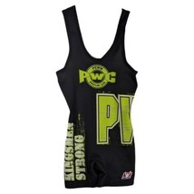 Penn Wrestling Club Singlet YOUTH Size Medium Kingsmen Strong Black Yell... - $942.45 MXN