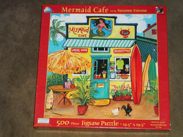 Mermaid Cafe by Suzanne Etienne 500 Piece Puzzle SunsOut  - £7.78 GBP