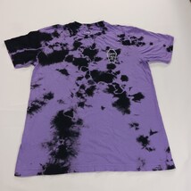 Last Call Co. Men Purple & Black Dyed Short Sleeve "Evil Ways" Graphic T-Shirt M image 8