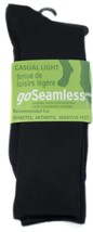 GoSeamless Casual Light Socks Black Medium - $16.49