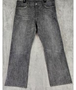 Lucky Brand Jeans Mens 36 Gray Faded Distressed Y2K Vintage Made In USA ... - £42.06 GBP
