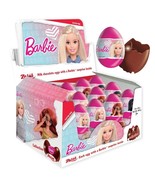 ZAINI BARBIE Milk Chocolate Eggs with Collectible Surprise FULL BOX 24 pcs - £49.98 GBP
