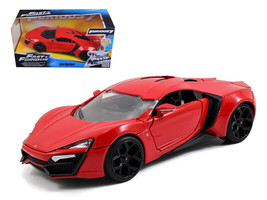 Lykan Hypersport Red Fast &amp; Furious 7 2015 Movie 1/24 Diecast Car Jada - £33.05 GBP