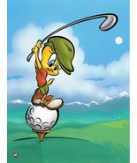 Warner Bros.&quot;TEE-OFF TWEETY&quot; Tweety Bird Looney Tunes Golf Animation Gic... - £194.62 GBP
