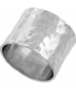 Fashion Shaped Alloy Hand Hammered Chunky Rings for Women Size 6 - £12.33 GBP