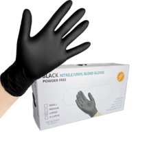 100PCS Black Nitrile Disposable Gloves Durable Tear Resistant Food Cooking - $15.48