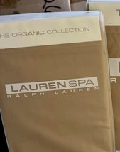 New RALPH LAUREN SPA Organic 2 Standard Pillowcases Ochre Gold - £27.24 GBP