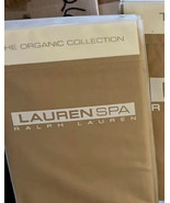 New RALPH LAUREN SPA Organic 2 Standard Pillowcases Ochre Gold - £27.18 GBP