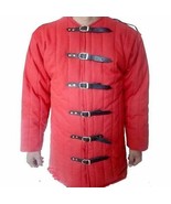 Medieval-Thick-Padded-Gambeson-Red-Costumes-Suit-Of-Armor-Theater-sca - £56.45 GBP+