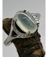 Glassy Ice Clear 100% Natural Burma Jadeite Jade Ring # Type A Jadeite # - £305.42 GBP