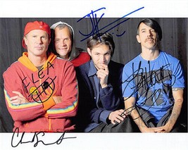 Red Hot Chili Peppers Signed X4 - Anthony Kiedis, Flea, Chad Smith ++ w/COA - £405.99 GBP