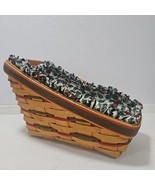 Longaberger 1997 Holiday Sleigh Basket Red &amp; Green Trim Protector &amp; Liner - $31.17 CAD