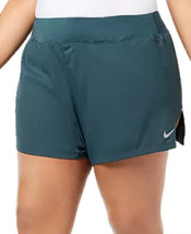 Nike Womens Plus Size Eclipse Running Shorts Color Green Tell Color 3XL - $39.51