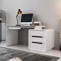 Computer Desk PC Corner Table with Bookcase Office desks 3 Drawers Study Desk fo - £1,147.42 GBP