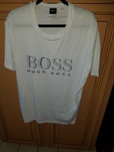Hugo Boss Logo Mens White T-Shirt, Size XXL (RN73616 CA23115). - $55.00