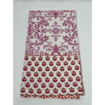 World Market Red White Dish Towel Hand Tea 100% Cotton 20&quot; x 28&quot; - £11.98 GBP