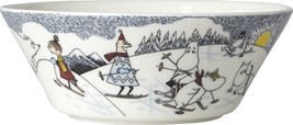 Moomin Bowl 15cm Skiing with Mr. Brisk / Hiihtäen kera Herra Virkkusen *NEW - £39.56 GBP