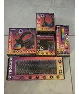 Gaming Bundle NEW Headphones,keyboard,mouse,speakers &amp; more! LED Gamers ... - $741.49 MXN