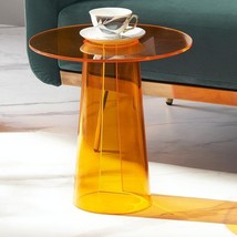 Modern Style Colored Acrylic Table Orange Color (15X15X15&#39;&#39;H) - £123.25 GBP