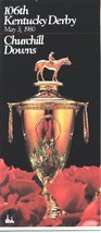 1980 - 106th Kentucky Derby program in MINT Condition - GENUINE RISK - £19.72 GBP