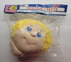 Westrim Crafts Doll Head 2179H Play-mate w/ Curly Yellow Hair - $11.87