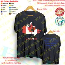 2 Canada Canadian National Flag T-shirt All Size Adult S-5XL Kids Babies Toddler - £18.31 GBP