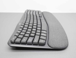 Logitech Wave Keys Ergonomic Wireless Keyboard ONLY - Graphite 920-013610 image 3
