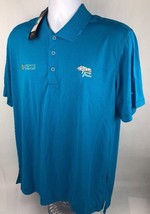 Adidas 0355 Golf Mens Puremotion Polo Shirt Teal L Torrey Pines - £27.35 GBP