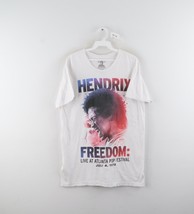 2016 Mens M Jimi Hendrix Freedom Live At Atlanta Pop Festival 1970 Rock Shirt - £23.84 GBP