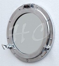 9inch Marine Ship Porthole Mirror Round Aluminium Porthole Wall Hanging ... - £45.99 GBP