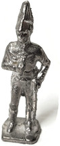 2.5&quot; Pewter Standing soldier Vtg. Unmarked chess piece? - £7.77 GBP