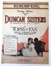 Vintage Sheet Music Rememb’ring Duncan Sisters Topsy and Eva Irving Berlin 1923 - £3.91 GBP