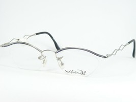 Vintage Salvador Dali 9803 03 Silver /BLUE Eyeglasses Glasses 49-18-139mm France - £163.77 GBP