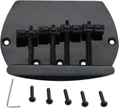 Musiclily Pro 57Mm 4-String Bass Bridge For Music Man Style Bass, Black - $33.32