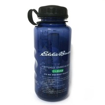 EDDIE BAUER Lexan Large Water Bottle 32 oz Virtually Unbreakable Blue Hiking NEW - $27.23