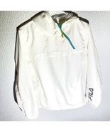 FILA Women’s White Lightweight Windbreaker Jacket Half Zip, Hooded - €17,11 EUR