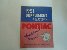 1951 Pontiac Séries 2500 2700 Maintenance Manuel Supplément Minor Taches OEM 51 - £19.62 GBP