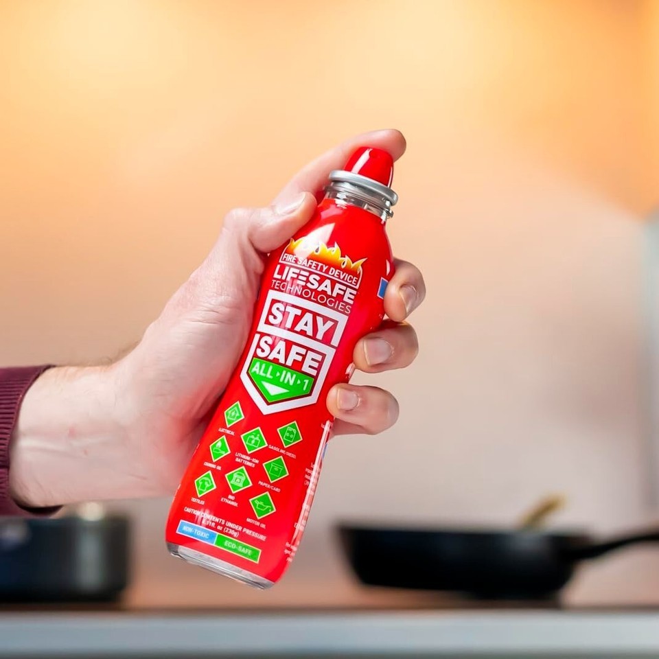 StaySafe Eco-Friendly Portable Fire Extinguisher - Multi-Use 10 Fire Types Item image 6