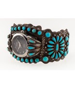Navajo Broderie Manchette Montre Par F. M. Begay 38mm Large - $733.52