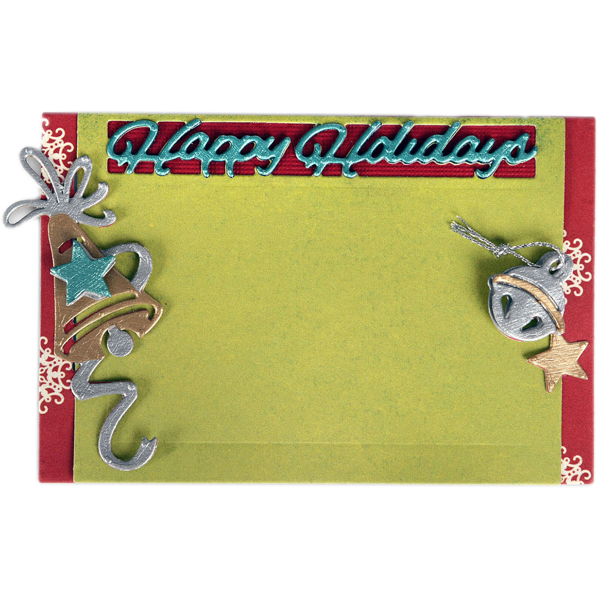 Sizzix Christmas Collection Thinlits Die Gift Card Holder Happy Holidays - $34.38