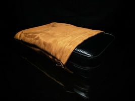 Brizard Black  Croco Pattern Black Leather Traveler NIB image 4