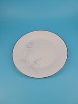 Noritake Virtue #2934 Salad Luncheon Plate Blue Rose Platinum Japan Repl... - $9.95