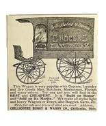 Chillicothe Buggy Wagon Co 1894 Advertisement Victorian Grocers Carriage... - $371.04 MXN
