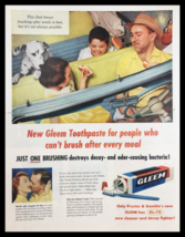 1955 Gleem with GL-70 Toothpaste Vintage Print Ad - £11.14 GBP