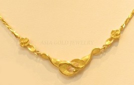 18K Gold Necklace From Singapore #85# - £916.19 GBP