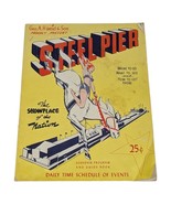 VINTAGE 1957 STEEL PIER ATLANTIC CITY N.J. SOUVENIR SCHEDULE PROGRAM - $276.79 MXN