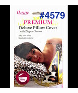ANNIE PREMIUM DELUXE PILLOW COVER WITH ZIPPER CLOSUERE # 4579 SATIN FABR... - $4.99