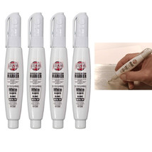 4 X Squeeze Paint Pen Metal Tip White Marker Steel Multi Surface Writer ... - £39.22 GBP